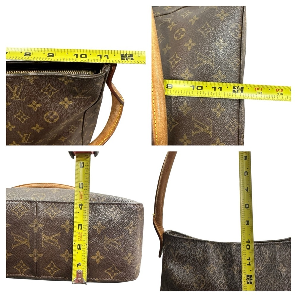 Louis Vuitton Monogram & Vachetta Leather GM Looping Shoulder Bag - Picture 15 of 16